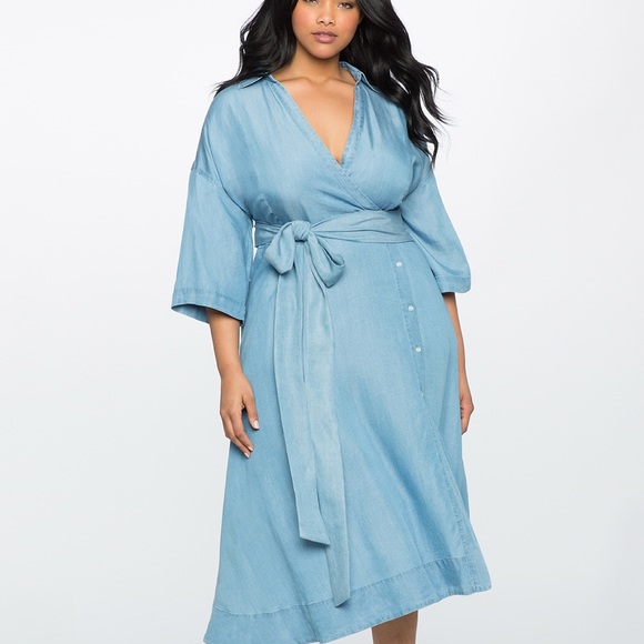 eloquii denim dress